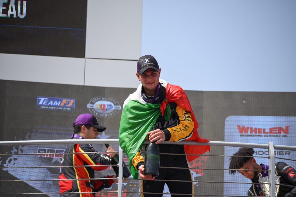 Gianmarco Ercoli podium Vallelunga EURO NASCAR 2025